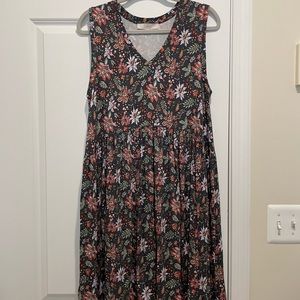 NWOT Loft Swing Dress Floral print Size M